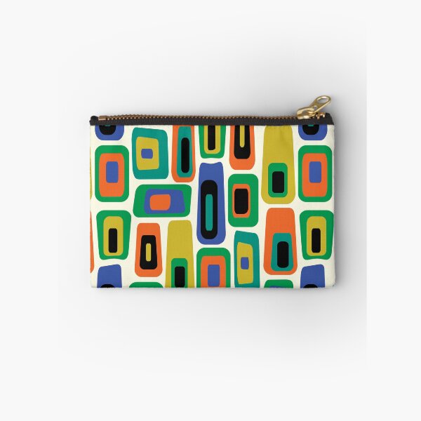 Item preview, Mid-century Modern Multi-coloured Lozenge Pattern No.2 On Cream, Orange, Blue designed and sold by QuestingPixel.