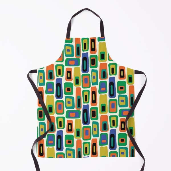 Item preview, Mid-century Modern Multi-coloured Lozenge Pattern No.2 On Cream, Orange, Blue designed and sold by QuestingPixel.