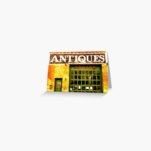Antiques Building Greeting Card