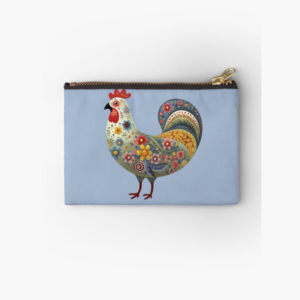 Item preview, Folk art chicken designed and sold by Hilary Thwaites.