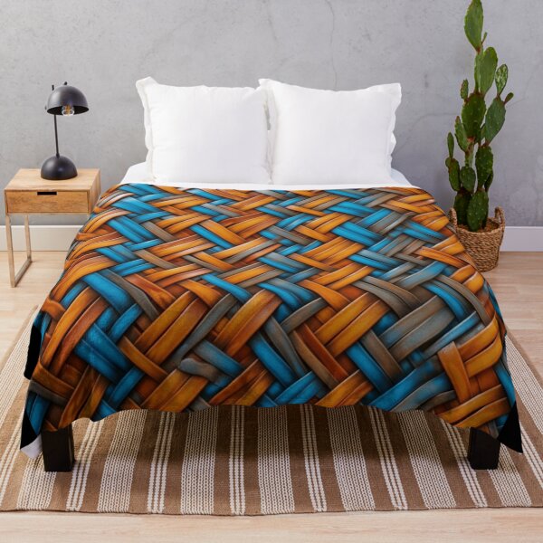 Item preview, Blue and Orange Wicker Pattern designed and sold by UlDesigns.