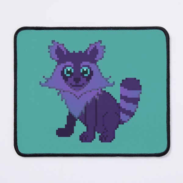 Artikelvorschau, Lila Waschbär-Pixel-Kunst entworfen und verkauft von Kaiko-Roku.