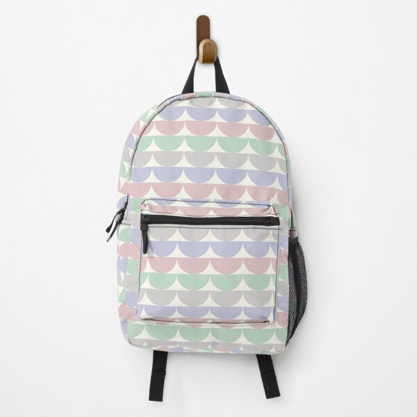 Item preview, Geometric Striped Pattern On Cream In Pastel Pink, Blue, Green, Gray designed and sold by QuestingPixel.