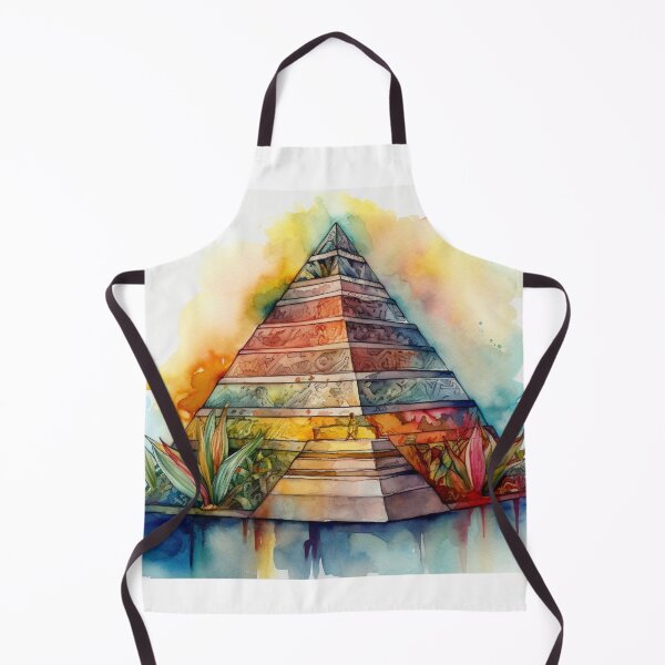 Item preview, Aztec pyramid Temple Watercolor designed and sold by tonyram4219.