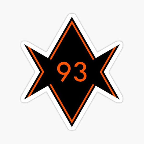 Item preview, 93 Unicursal Hexagram stripe - Orange designed and sold by IAO131.