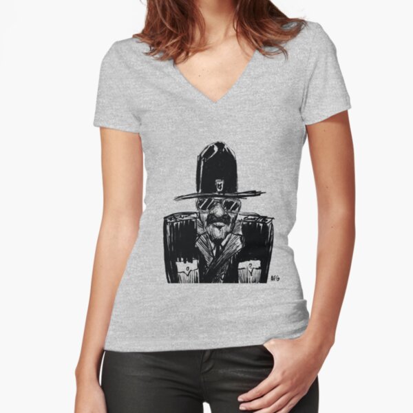 State Trooper Fitted V-Neck T-Shirt