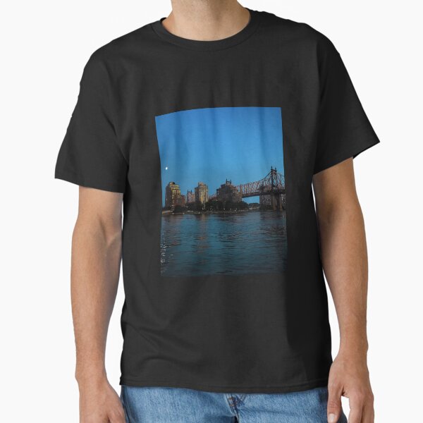 Item preview, Queensboro Bridge Night Moon Manhattan NYC  designed and sold by eleonoraingrid.