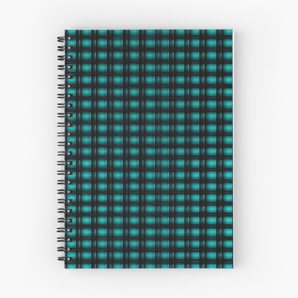 Item preview, Cyan on Black Micro-Squares Glo-fi Color Spiralution designed and sold by Spiralution.