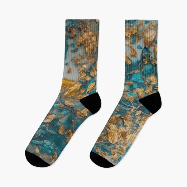 Item preview, Blue and Gold Acrylic Premium Pattern designed and sold by IntrepidPanda.