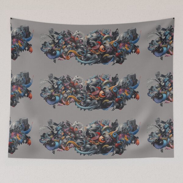 Item preview, Entropic Paradise | Abstract Creature Collage | Vibrant Chaos Ensemble designed and sold by mindexploration.