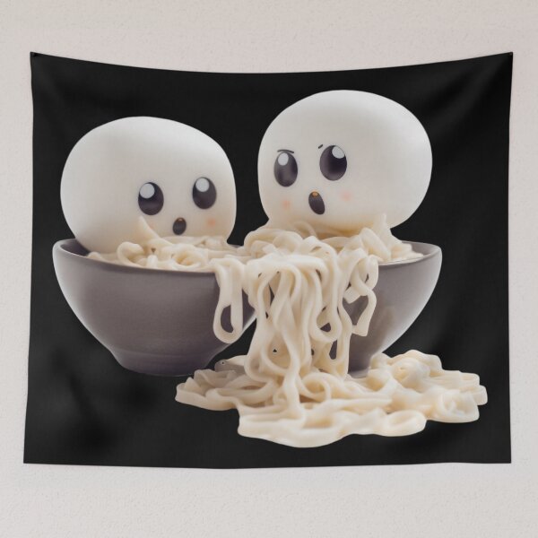 Item preview, Ghostly Noodle Friends - Ramen Time Ghosts designed and sold by TVBArchive.