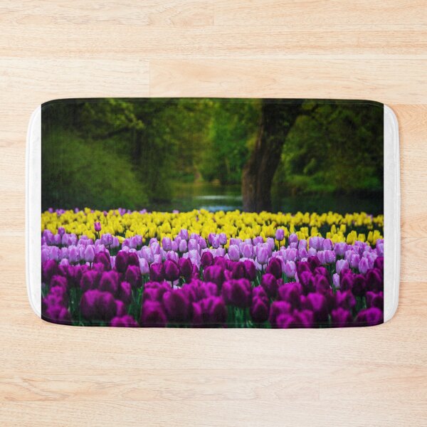 Item preview, Beautiful Purple Tulip Flowers Blooming, Flower Meadow designed and sold by newburyboutique.
