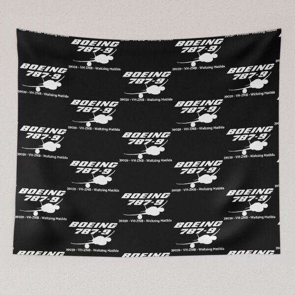 Item preview, Boeing 787-9 39039 VH-ZNB (White Print) designed and sold by DucFlyTogether.