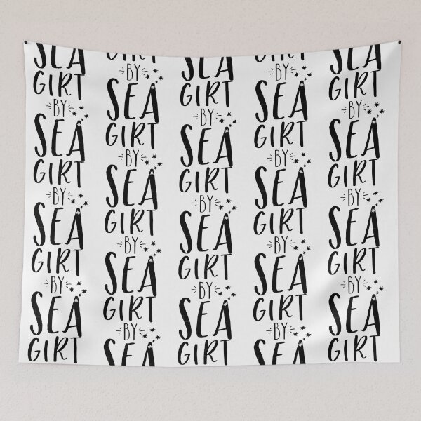 Item preview, GIRT BY SEA (Australian anthem song quote) in black designed and sold by DucFlyTogether.