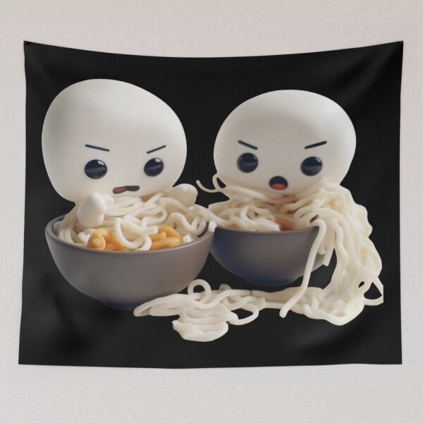 Item preview, Adorable Ghost Friends - Ramen Noodles designed and sold by TVBArchive.