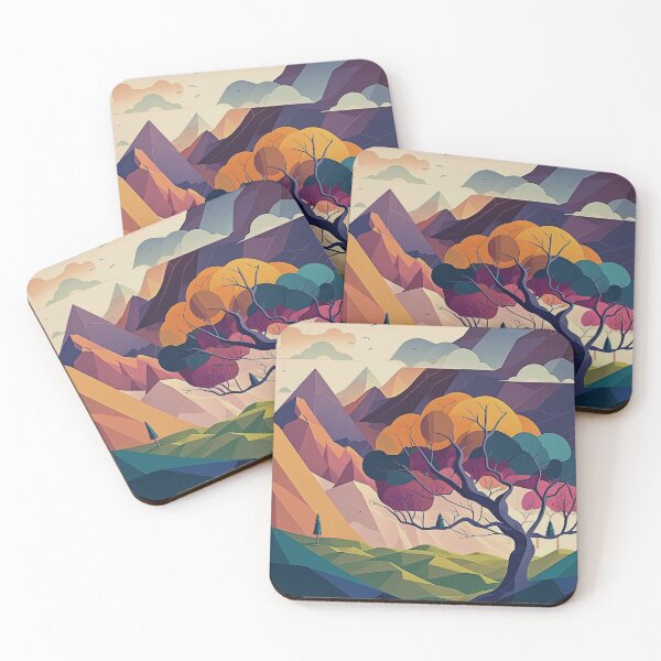 Artikelvorschau, Prismatische Landschaft mit Bäumen entworfen und verkauft von InkishDelight.