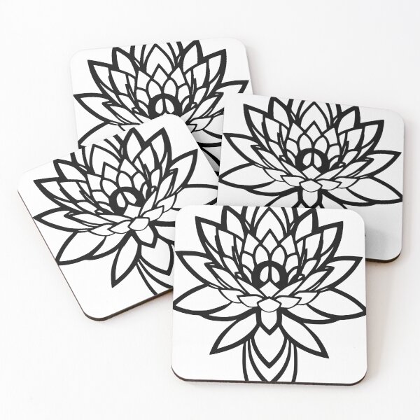 Item preview, Minimalist Lotus Flower Line Art Wall Decor designed and sold by vimpizas.