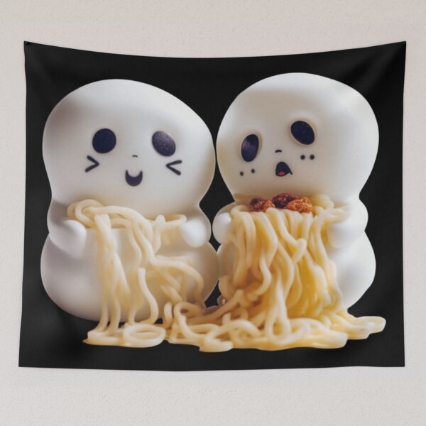 Item preview, Adorable Ghosts Serve Ramen Noodles designed and sold by TVBArchive.