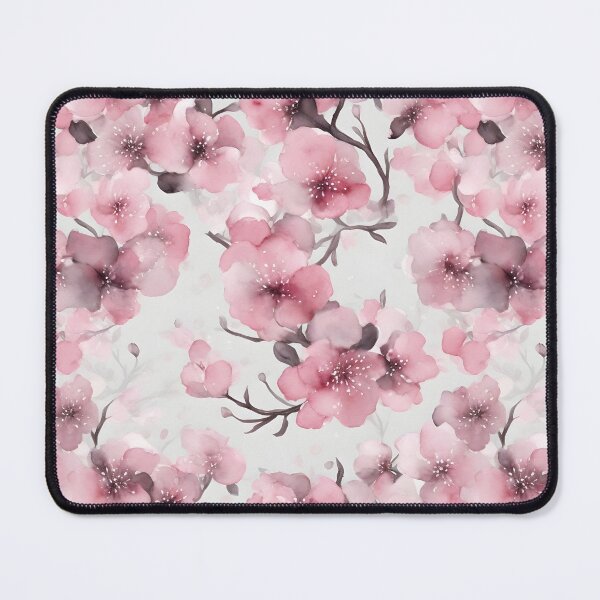 Item preview, Cheerful Watercolor Dark Pink Cherry Blossom Flowers Floral Patterns designed and sold by Wonder Of Light.