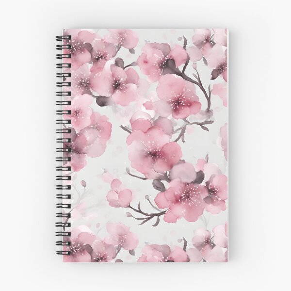 Item preview, Cheerful Watercolor Dark Pink Cherry Blossom Flowers Floral Patterns designed and sold by Wonder Of Light.