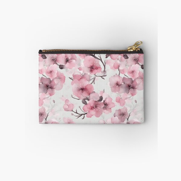 Item preview, Cheerful Watercolor Dark Pink Cherry Blossom Flowers Floral Patterns designed and sold by Wonder Of Light.