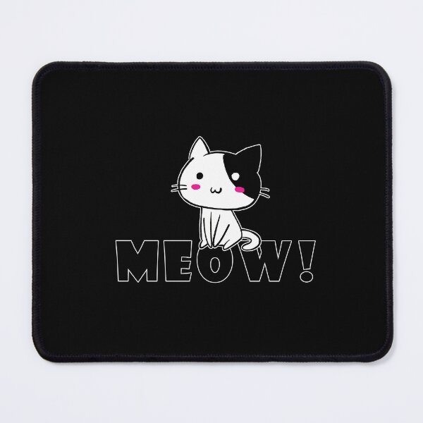 Item preview, Meow. Adorable fun cute cate adoration quotes on Tshirts, coffee mugs, mouse pads, buttons and more! designed and sold by themichetti.