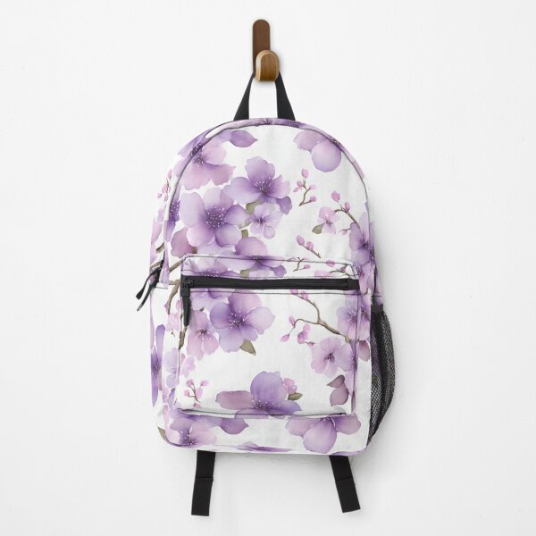 Item preview, Cheerful Watercolor Light Purple Cherry Blossom Flowers Floral Patterns designed and sold by Wonder Of Light.