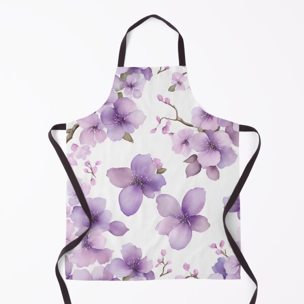 Item preview, Cheerful Watercolor Light Purple Cherry Blossom Flowers Floral Patterns designed and sold by Wonder Of Light.