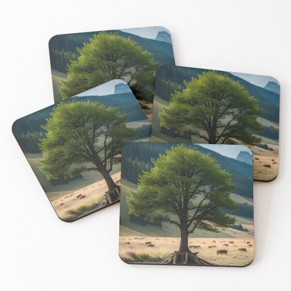 Item preview, Lone tree in rugged landscape designed and sold by RK - Shop.