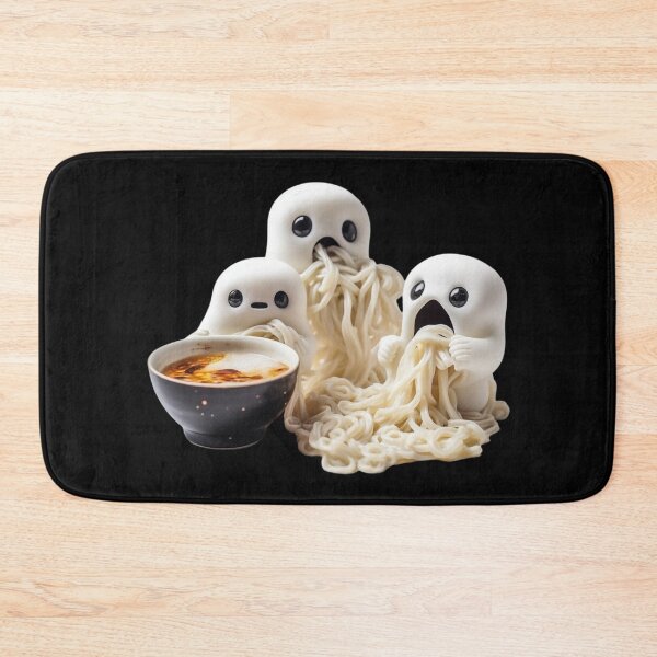 Item preview, Adorable Ghosts Eating Ramen Noodles designed and sold by TVBArchive.