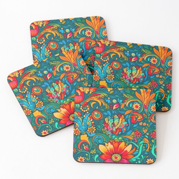 Aperçu de l'œuvre Motif de fleurs de couleur espagnole créée et vendue par lizethurdiales.