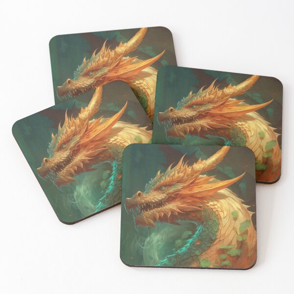 Item preview, Gold Forest Dragon designed and sold by natural-20s.