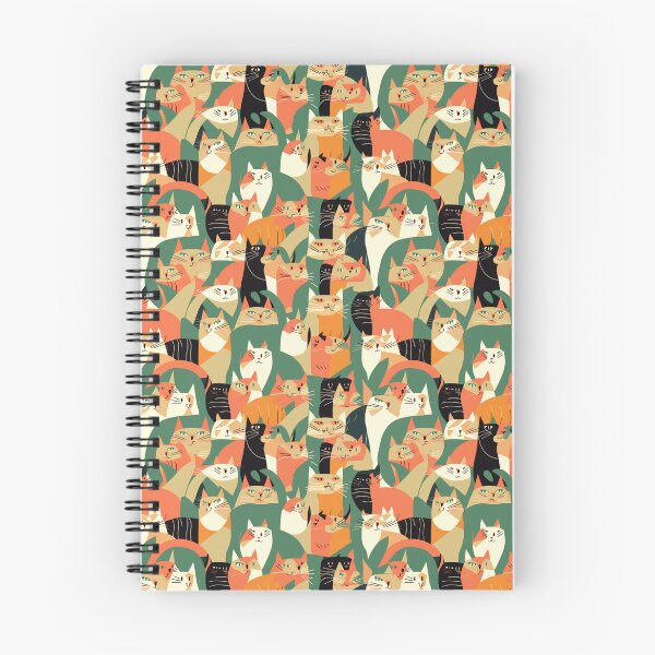 Item preview, Vintage Feline Fiesta - Retro Cat Pattern Extravaganza designed and sold by Retro-ArtDeco.