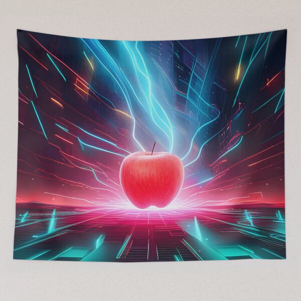 Item preview, Apple Synthwave Neon Electric designed and sold by Ink Art Design.