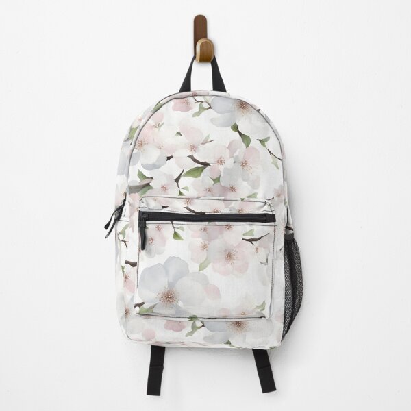 Item preview, Cheerful Watercolor White Cherry Blossom Flowers Floral Patterns designed and sold by Wonder Of Light.