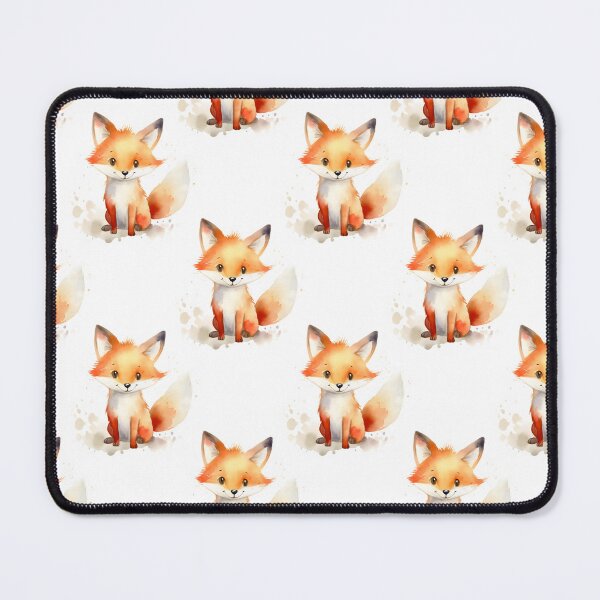 Item preview, A Happy Magical Kawaii Cute Fox Watercolor Pattern designed and sold by ClairesPatterns.