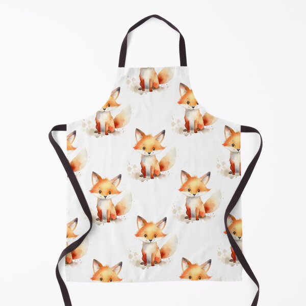 Item preview, A Happy Magical Kawaii Cute Fox Watercolor Pattern designed and sold by ClairesPatterns.