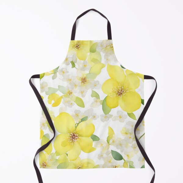 Item preview, Cheerful Watercolor Yellow Cherry Blossom Flowers Floral Patterns designed and sold by Wonder Of Light.