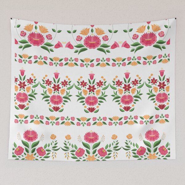 Item preview, Kalocsai folk art flower pattern designed and sold by Kormix.