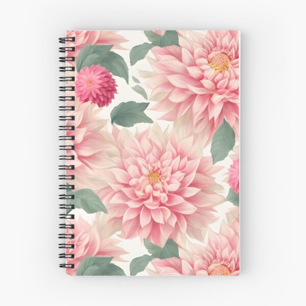 Item preview, Cheerful Watercolor Pink Dahlias Flowers Floral Patterns designed and sold by Wonder Of Light.