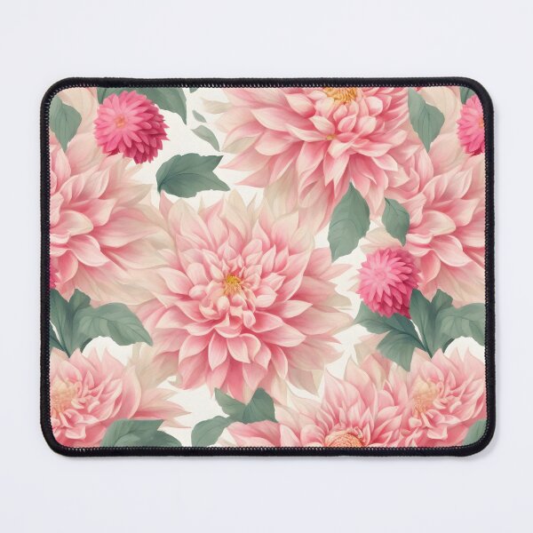 Item preview, Cheerful Watercolor Pink Dahlias Flowers Floral Patterns designed and sold by Wonder Of Light.