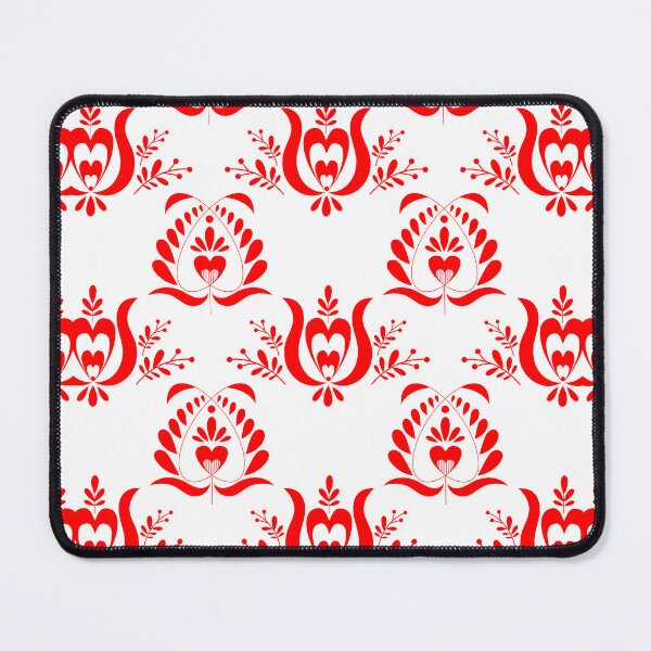 Item preview, Kalocsai folk art red flower pattern designed and sold by Kormix.