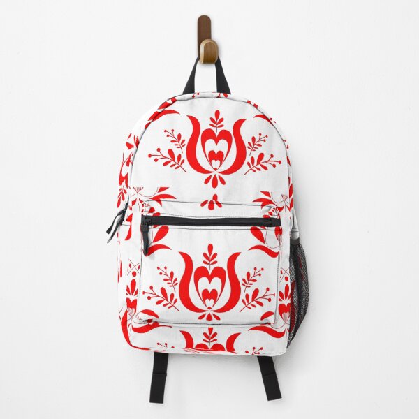 Item preview, Kalocsai folk art red flower pattern designed and sold by Kormix.