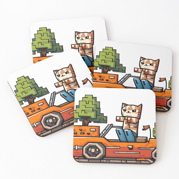 Item preview, Cat driving a car on the road. Vector clip art illustration. designed and sold by LooperSDart.