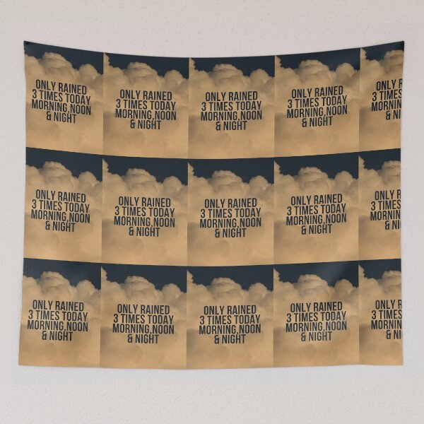 Item preview, Only rained 3 times today.Morning,Noon & Night designed and sold by CannyGoods.