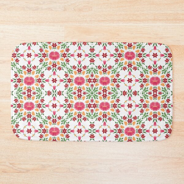 Item preview, Kalocsai folk art small colorful flower pattern designed and sold by Kormix.