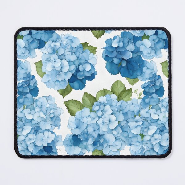 Item preview, Cheerful Watercolor Blue Hydrangeas Flowers Floral Patterns designed and sold by Wonder Of Light.