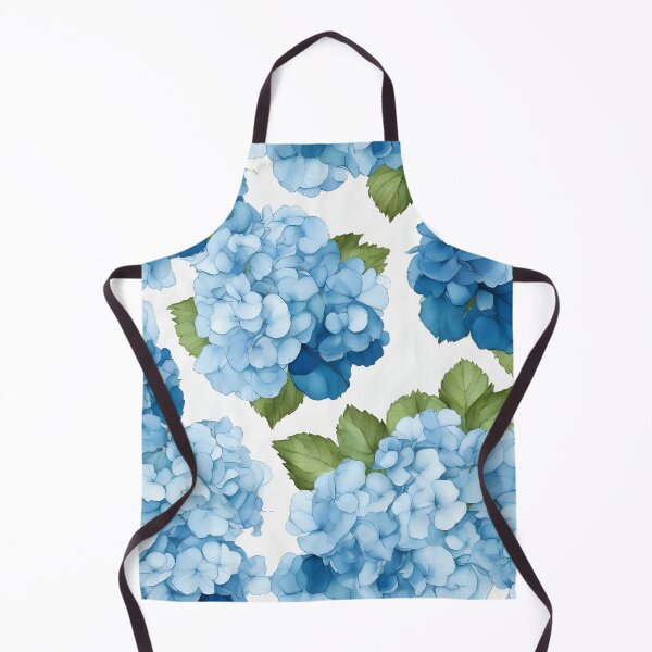 Item preview, Cheerful Watercolor Blue Hydrangeas Flowers Floral Patterns designed and sold by Wonder Of Light.