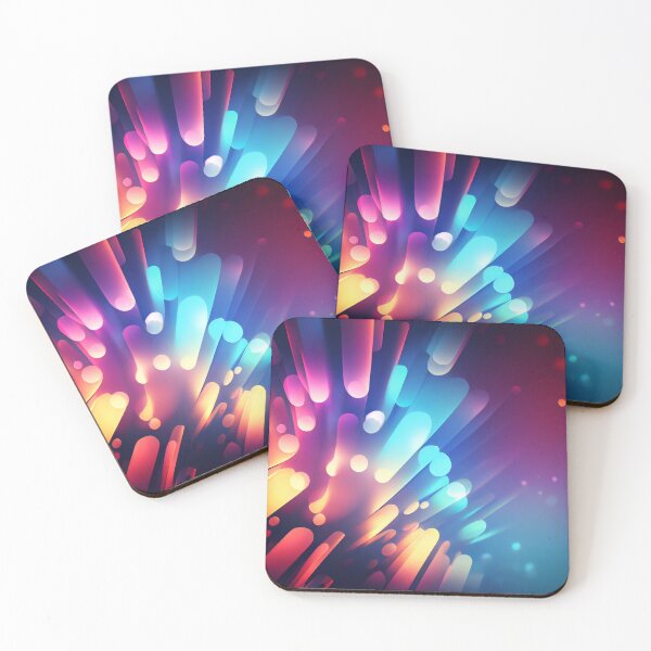 Item preview, Wallpaper background. Texture with vibrant multicolored lighting lines designed and sold by anytka.