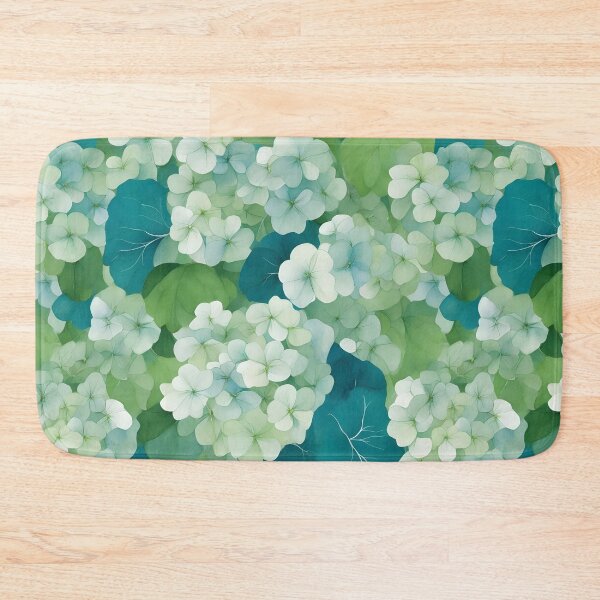 Item preview, Cheerful Watercolor Green Hydrangeas Flowers Floral Patterns designed and sold by Wonder Of Light.